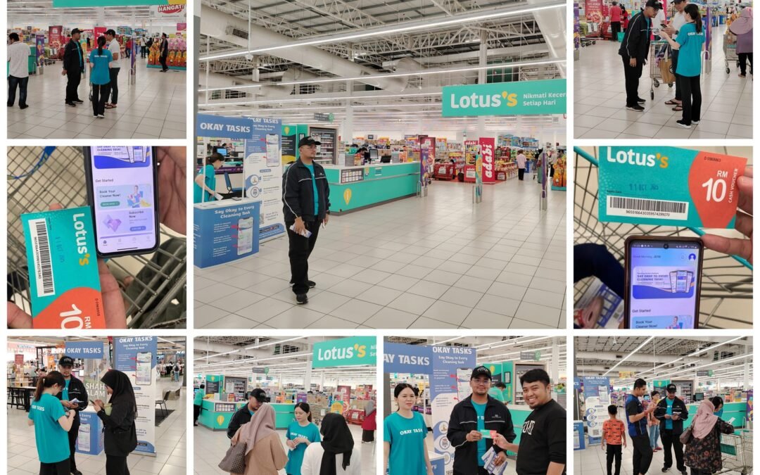 Okay Tasks Hosted Successful App Promotion Drive at Lotus’s Shah Alam Seksyen 13