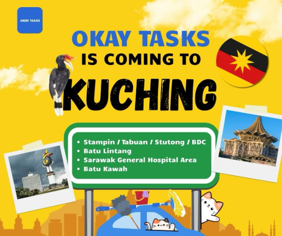 Okay Tasks Officially Launches in Kuching, Sarawak